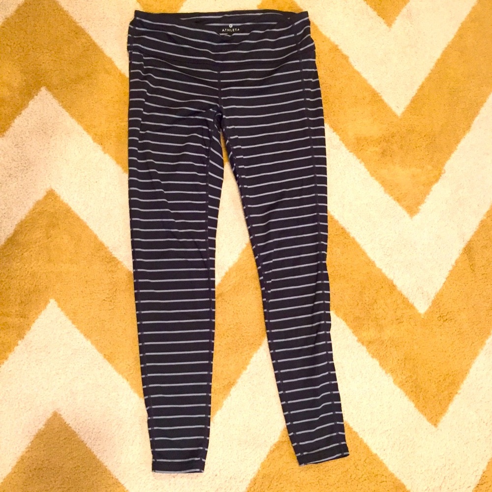 Athleta striped leggings
